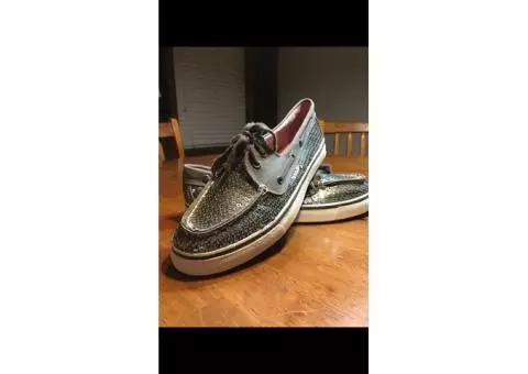 Silver sequence loafers